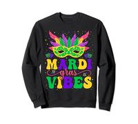 Masque vintage Mardi Gras Vibes pour femme Carnaval Sweatshirt