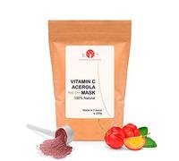 Masque Visage à l'Acérola Vitamine C Traitement Peel-Off Hydratant Anti-âge, Anti-taches Anti-rides. Soin Régénérateur Eclaircissant Taches Rougeurs - 200 g 10 soins