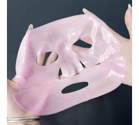 Masque visage au collagène rose PDRN de style coréen - 4 masques hydrogel de nuit à base de PDRN issu d'ADN de saumon, effet raffermissant, 32 g x 4