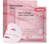 Masque Visage Collagène Korean Skincare: 16 x 33g Real Deep Bio-Collagen Mask - Effet Glass Glow, Réduction des Pores, Fermeté & Élasticité, Anti-Rides - Peau Lisse & Lumineuse, Sans Parfum