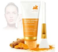 Masque Visage de Nuit Au Curcuma 75ml avec Collagène,Masque Collagene Peel-Off À L’Acide Kojique et Au Rétinol,Soin Visage Hydratant Visage,Donner Éclat,Nourrir la peau et Apporter Sensation Fermeté