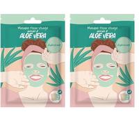 Masque Visage en tissus - Aloe Vera - FRENCH TENDANCE (Lot de 2)