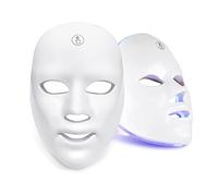 Masque Visage et Cou de Luminothérapie LED -Appareil de Soin de la Peau du Visage 7 Couleurs Rouge et Bleu Rajeunissement,Produit Anti-âge pour les Rides.Masque photonique pour le rajeunissement