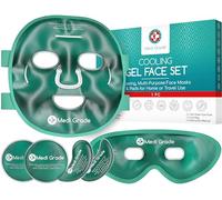 Masque Visage et Masque Anti Cerne Rafraichissant pour le Visage Complet de Medi Grade - Avec Gel Yeux - Pochette refroidissante incluse - Atténue les Poches