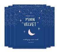 Masque visage FACETORY K Beauty - Masque tissu hydratant Moon Velvet à l'hyaluronate de sodium et au beurre de karité | Masque crème hydratant (l