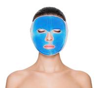 Masque Visage Gel Chaud ou Froid Réutilisable-Masque de Relaxation Thérapie par le Chaud ou le Froid -Poche Compresse Contre les Migraines, Effet Relaxant, Favorise la Circulation Sanguine - Sun & Sia