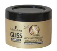 Masque visage Gliss 200 ml. Réparation des cheveux cassants.
