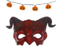 Masque Visage Halloween | Masque Cornes Mouton -Visage Halloween | Accessoire Cosplay Étrange Coiffe Fête Adultes Célébration Fêtes Défilé Festival