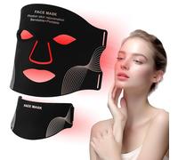 Masque Visage LED, Masque led visage luminothérapie, 7 Couleurs Rouge, Infrarouge proche, Bleu, Vert, Anti-Âge Beauté pour Tous Les Types de Peau, Utilisable Partout.