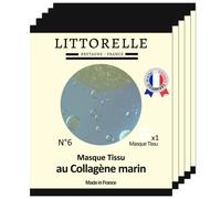 Masque Visage - Littorelle - Lot De 5 - Hydratant - Anti-Age - Collagène Et Vitamine E