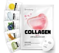 Masque Visage Set De 6 Variétés Avec Acide Hyaluronique 6 Pièces,Soin Visage Coréen