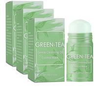 Masque Visage Thé Vert Nettoyant En Profondeur, Rétrécit les pores - Élimine l'acné - Masque fin et solide - Soin du visage - Équilibre le ton de la peau - Thé vertMasque au thé vert en stick purifian