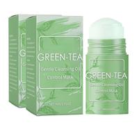 Masque Visage Thé Vert Nettoyant En Profondeur, Rétrécit les pores - Élimine l'acné - Masque fin et solide - Soin du visage - Équilibre le ton de la peau - Thé vertMasque au thé vert en stick purifian