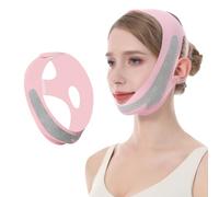 Masque Visage V-Line Réutilisable 027 Édition Graphène Rose - Tissu Satiné Rafraîchissant & Infusion de Graphène - Ultraléger (30g) pour Fermeté & Équilibre Cutané 24h/24
