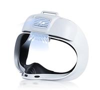 Masque VR avec coussinet en cuir souple pour Oculus/Meta Quest 2, interface faciale avec ventilateur de refroidissement pour soulager la buée et l'air chaud