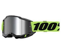 Masque vtt 100 accuri 2 junior neon yellow silver mirror