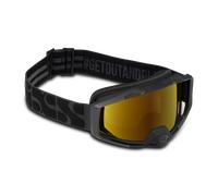 Masque VTT iXS Trigger - Lentille Miroir Noir Noir