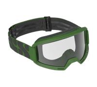 Masque VTT iXS Trigger - Lentille Transparente (Profil Bas) Vert Olive Vert Olive