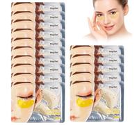 Masque Yeux 15 Pcs, Patch Yeux En Or 24K Collagène en Gel, Anti-Cernes et Anti Poches, Hydratant et Anti Âge, Soin Contour des Yeux pour Femmes et Hommes