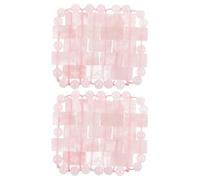 Masque Yeux en Quartz Rose, Paire, Cristal, Massage | Couvre-yeux Refroidissant, Soin Après Soleil, Design Simple et Confortable