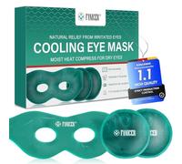 Masque Yeux Froid et 2 Pads Rafraîchissants, patch yeux reutilisable, Kit Soin des Yeux, Soulagement des Yeux Fatigués et Gonflés, masque Yeux migraine froid pour une Utilisation Quotidienne