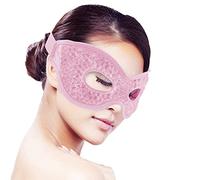 Masque Yeux Froid, Masque rafraîchissant pour les yeux en gel - Compresse chaude et froide - Masque rafraîchissant pour les yeux gonflés, cernes (rose)
