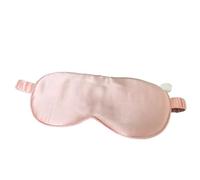 Masque Yeux Masque for les yeux de sommeil en soie, masque de sommeil doux, Patch for les yeux, respirant, Bandage sur les yeux for dormir(Pink)