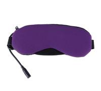Masque Yeux USB Vapeur, Chaud et Froid, Unisexe, Pourpre | Cuir, Blocage Lumière, Usage Bureau et Voyage, Réutilisable, Économie D'énergie