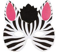 Masque Zèbre Enfant Taille Unique Blanc