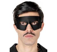 Masque Zorro - Accessoire de costume du vengeur noir pour carnaval, Halloween et fête à thème