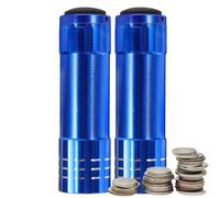 Masquer l'argent - Lot de 2 coffres-forts secrets en forme de lampe de poche, compartiment discret, porte-monnaie et argent | Faux torche portable pour bijoux, objets de valeur, voyages, maison