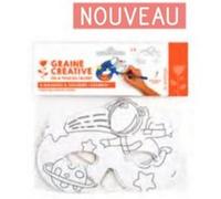 masques a decorer carton theme cosmo Rose G