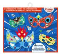 Masques à décorer - le gang des super-héros Julie Mercier (Illustration)