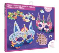 Masques à décorer - Licornes - avec 4 masques + 150 strass - Ophélie Ortal - Auzou Éditions - Jeux livres objets