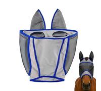 Masques anti-mouches pour protection UV à mailles fines | Masque anti-mouches extensible | Pour une utilisation dans l'écurie, l'équitation, les activités de plein air, les observations et les