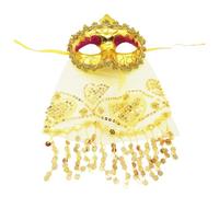 Masques Bal Déguisement Sexy Masques Déguisement Confortable et Léger élégant Soirée Déguisée Bal Masqué Mystérieux Loup en Dentelle Soirée D'année Décontractés Décoration pour Fête (Gold, One Size)