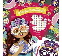 Masques brillants Pochette avec 6 masques à décorer avec des strass et autocollants pailletés À partir de 6 ans