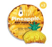 Masques Capillaires Et Charlottes - Bear Fruits - Ananas : Détox Et Energie - Pack De 3