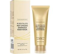 Masques capillaires revitalisants pour cheveux abîmés par coloration à chaud 8 secondes, Lisse instantanément les frisottis, Soin réparateur hydratation intense sans rinçage, Hydratation et réparation