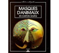 Masques d'animaux en carton souple