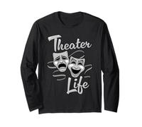 Masques de comédie et de tragédie de théâtre Manche Longue