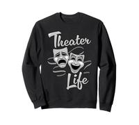 Masques de comédie et de tragédie de théâtre Sweatshirt