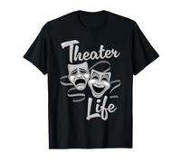 Masques de comédie et de tragédie de théâtre T-Shirt