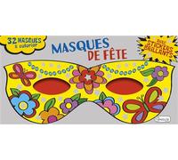 Masques de fête Avec stickers brillants - Collectif - Grenouille - broché - Document jeunesse dès 6 ans