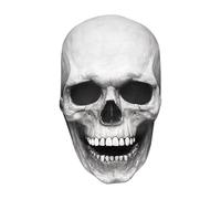 Masques de la mort fantôme | Casque en latex complet avec mâchoire mobile | Masque effrayant confortable en toute sécurité | Support de costume gothique réaliste | Halloween Skull Prop pour s'habiller