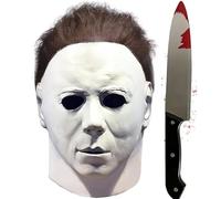 Masques de Michael Myers 2022 pour Halloween, horreur et costumade - Masque complet en latex de Michael Myers - Accessoires de costume (style B)