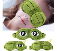 Masques De Sommeil,Masque De Sommeil 3d,Caricature En Peluche Grenouille Dormir Drôle Nouveauté Cache-Yeux,Usage Général,Masque Pour Les Yeux Pour Enfants,Masques Pour Les Yeux Fiir