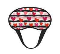 Masques de sommeil pour femmes et hommes - Bande élastique occultante, imprimé rayures noires et blanches, masque de voyage pour dormir en avion