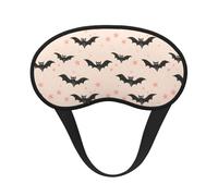 Masques de sommeil pour femmes et hommes - Bande élastique occultante, motif chauves-souris et étoiles, pour les voyages en avion