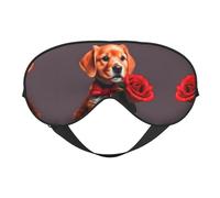 Masques de sommeil soyeux comme un gentleman - Couverture en satin doux pour les yeux de chien - Bandeau élastique pour femme et homme - Pour la sieste de voyage - Étoiles de nuit silencieuses